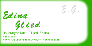 edina glied business card